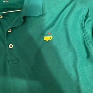 Masters tech collars shirt. Size Large and Masters green